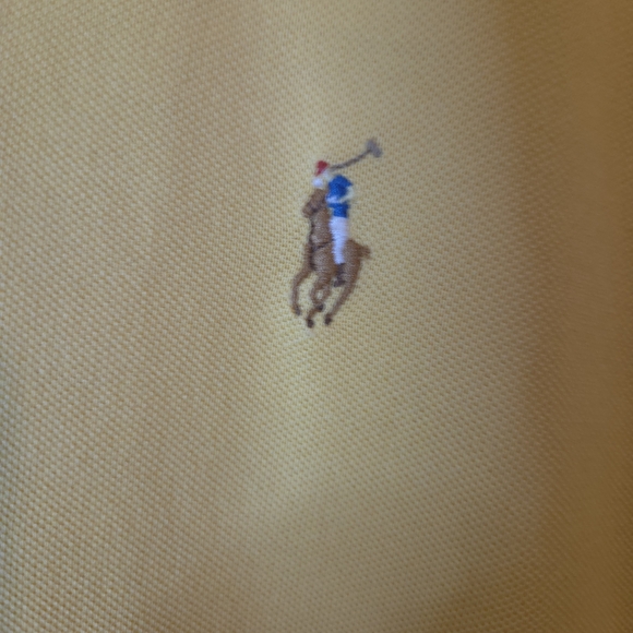 Polo by Ralph Lauren Men's Bright Yellow Polo Shirt Size L - Picture 4 of 9